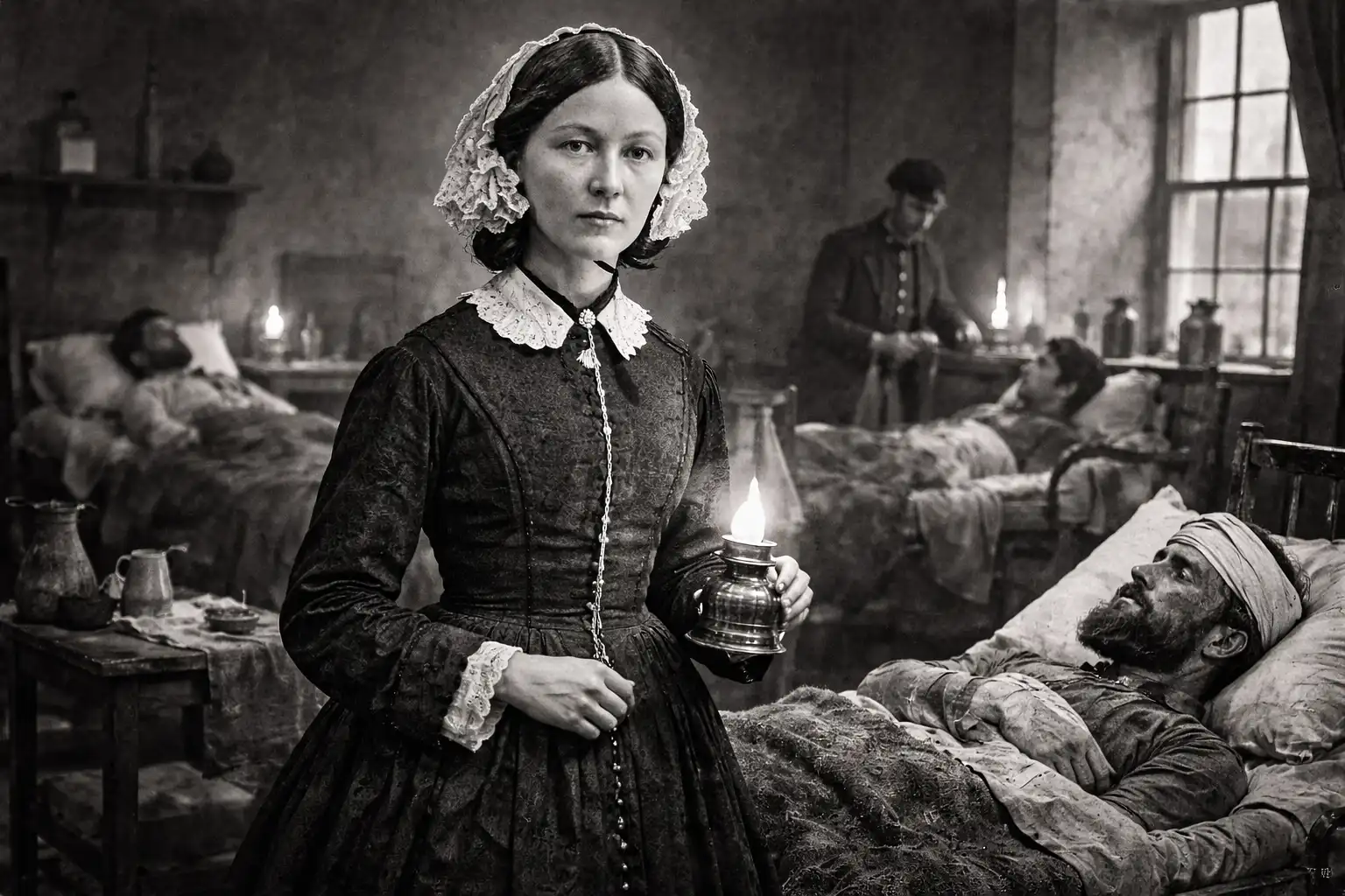 Nightingale improved medical care during the Crimean War through better hygiene and hospital practices, shaping modern nursing.