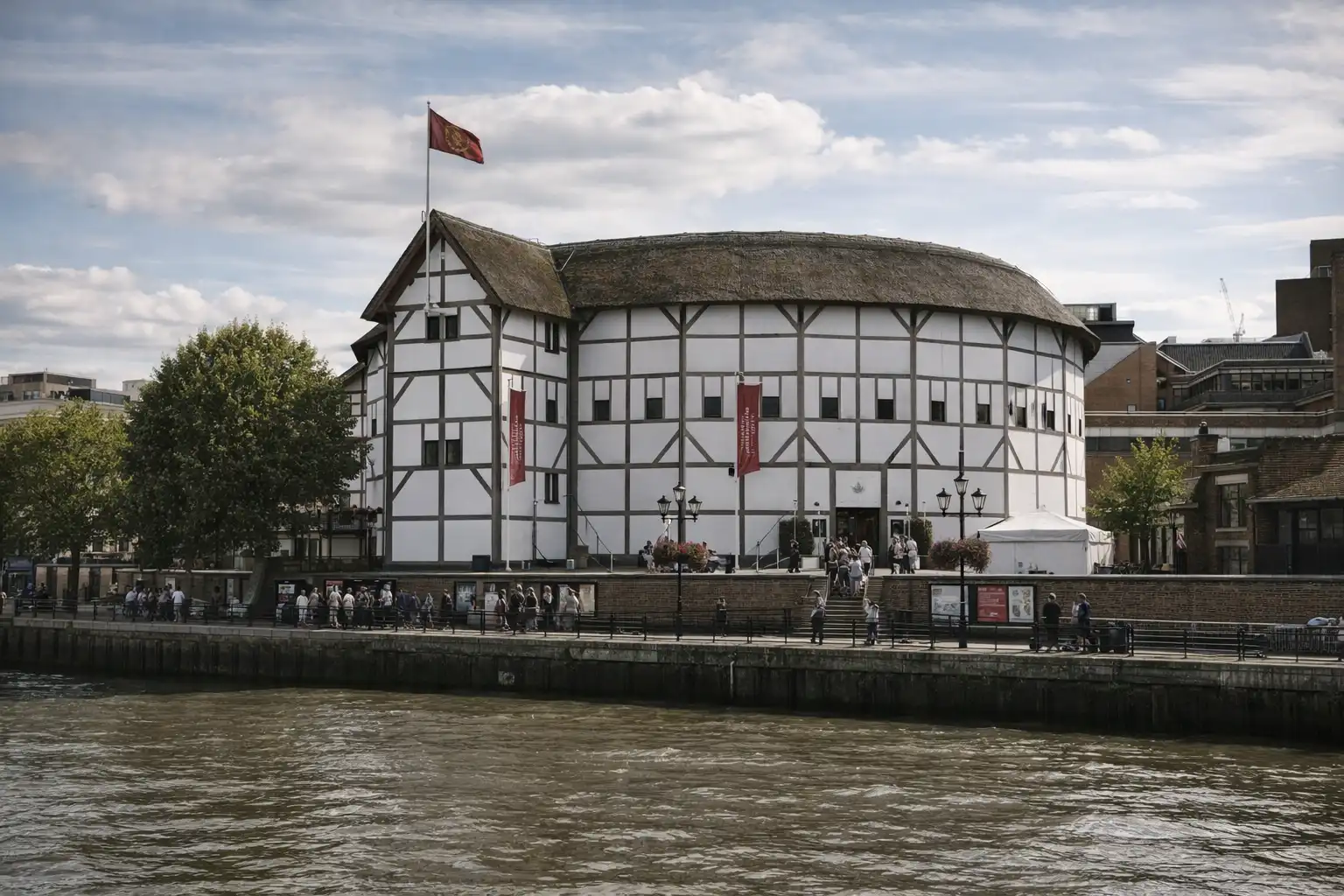 The Globe Theatre in London is associated with William Shakespeare. It represents the rich literary heritage of England and the development of theatre during the Elizabethan era.