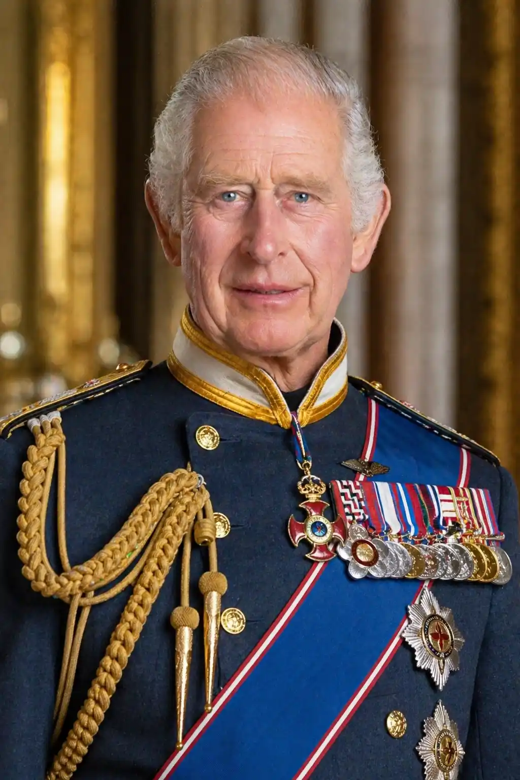 The State Coach and Household Cavalry at the State Opening of Parliament — representing the UK's constitutional monarchy.